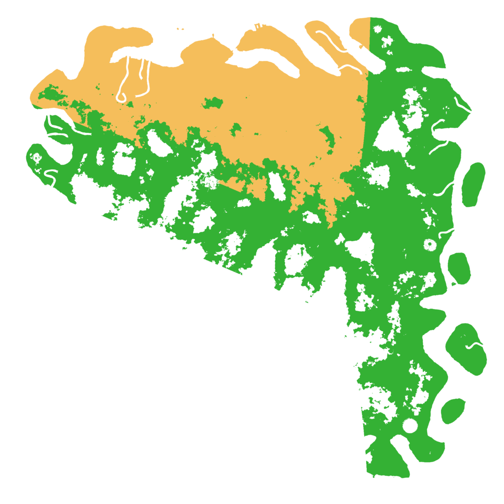 Biome Rust Map: Procedural Map, Size: 6000, Seed: 1543205280