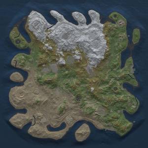 Thumbnail Rust Map: Procedural Map, Size: 4300, Seed: 8012000, 18 Monuments