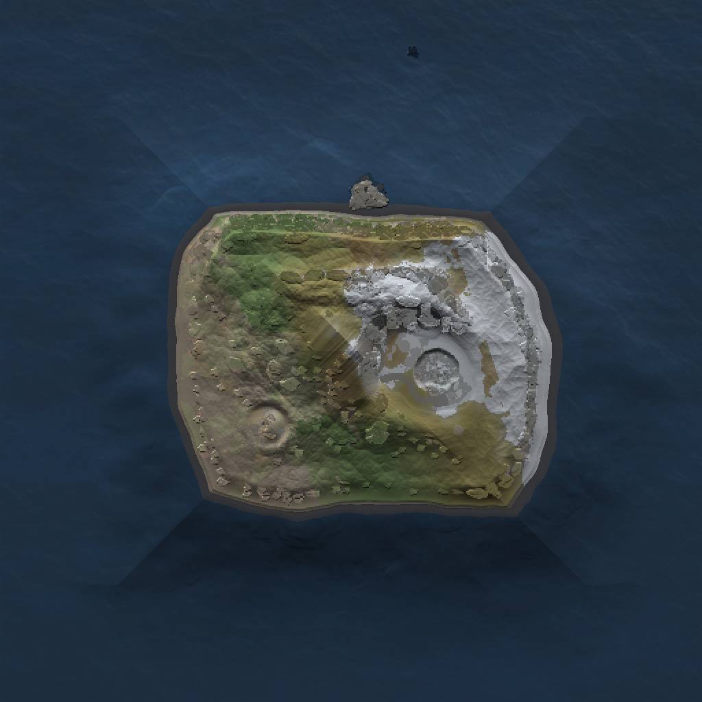 Rust Map: Procedural Map, Size: 1000, Seed: 1975155418, 4 Monuments