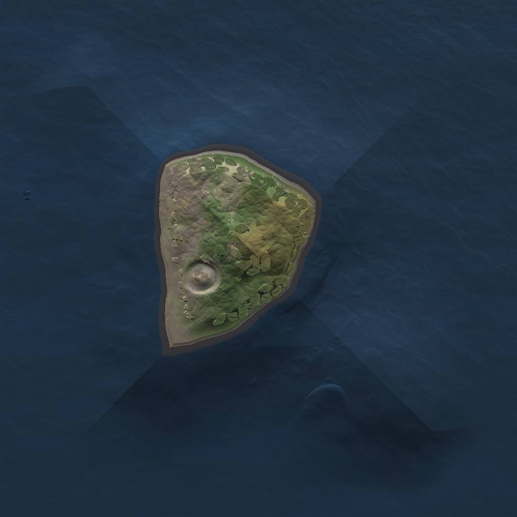 Rust Map: Procedural Map, Size: 1000, Seed: 1814453581, 3 Monuments