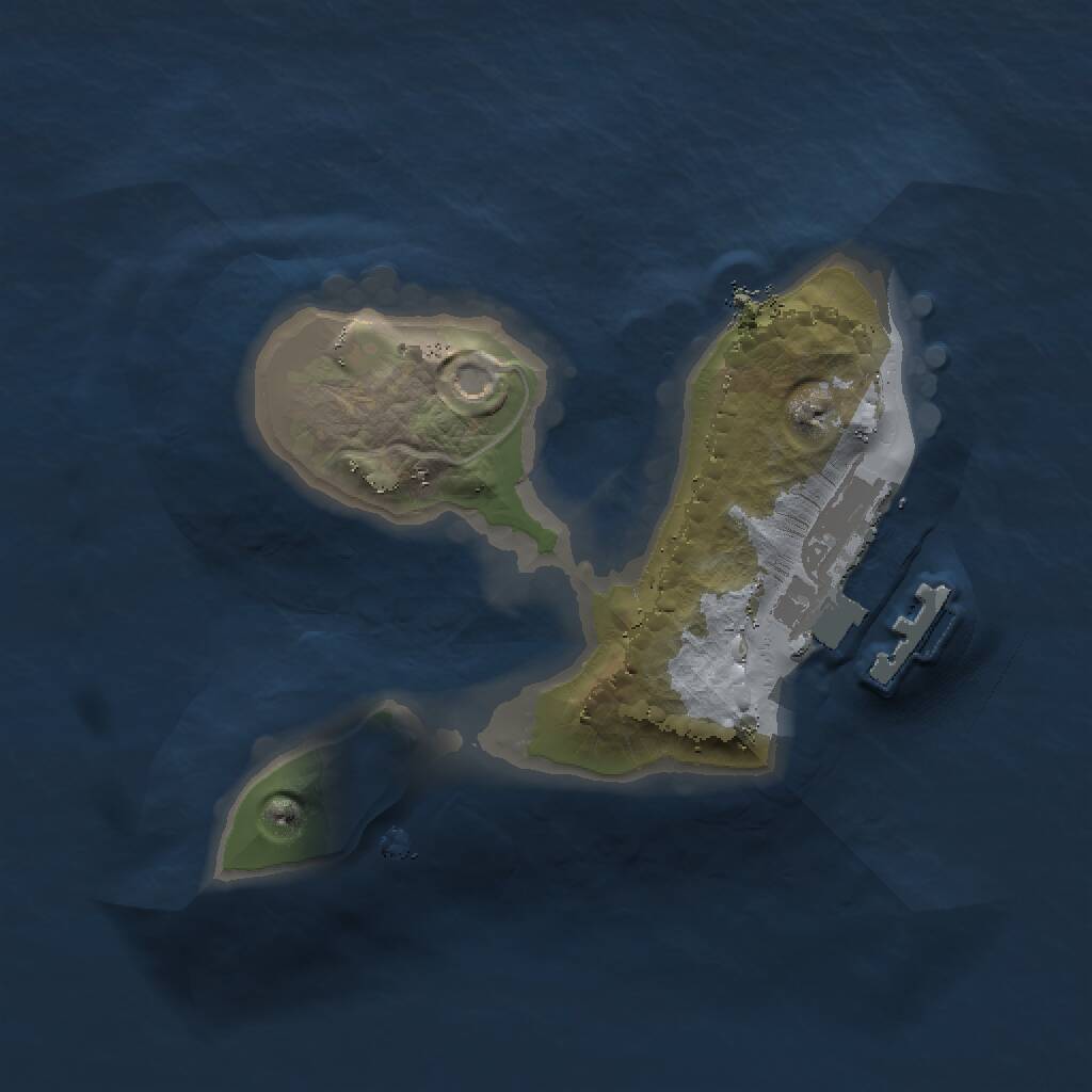 Rust Map: Procedural Map, Size: 1450, Seed: 1180444435, 2 Monuments