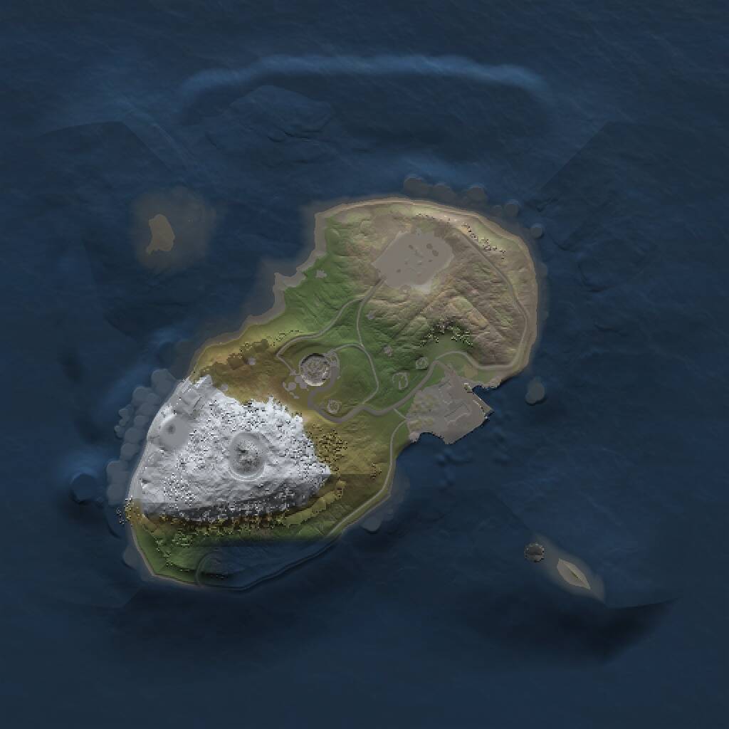 Rust Map: Procedural Map, Size: 1500, Seed: 169812144, 2 Monuments