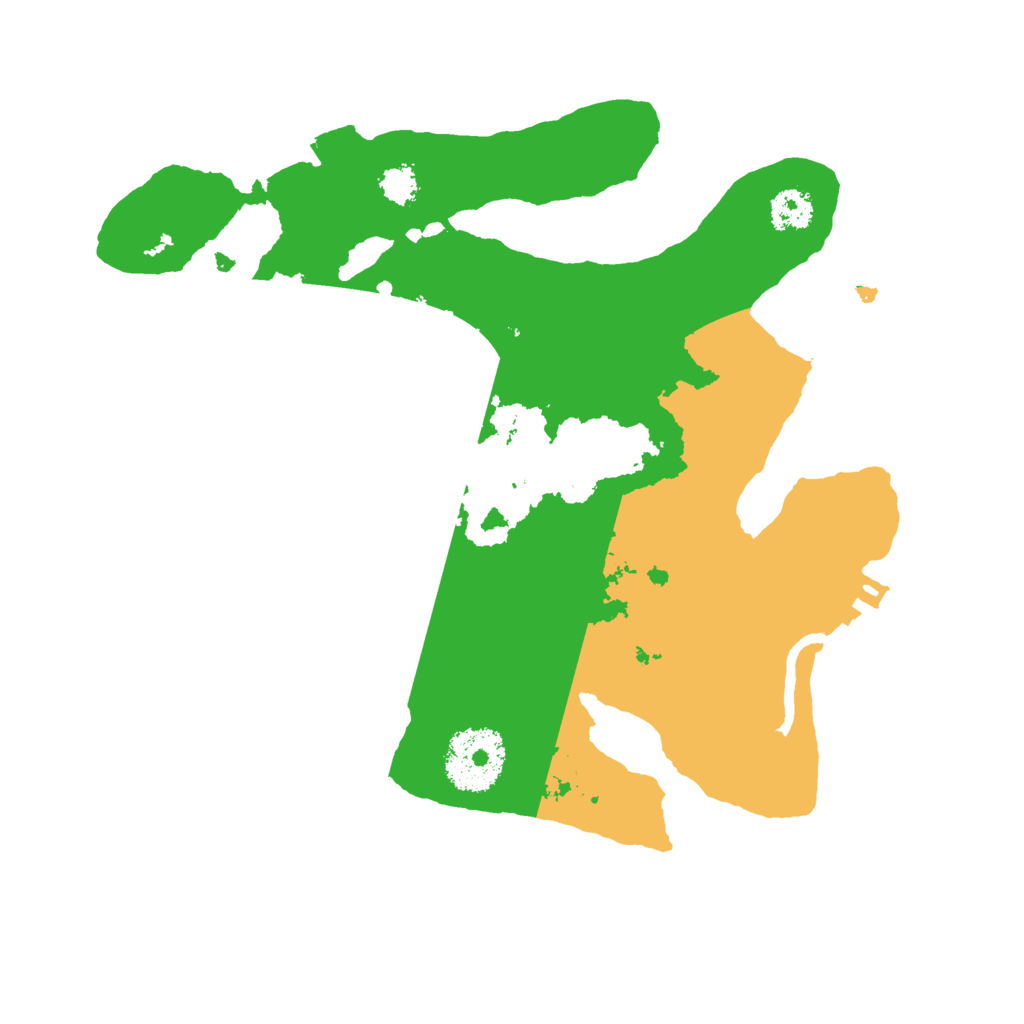 Biome Rust Map: Procedural Map, Size: 2500, Seed: 5325352