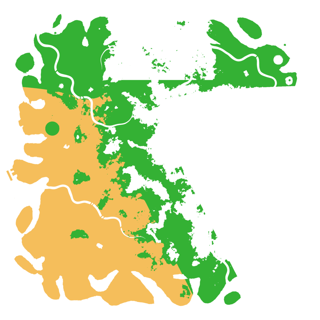 Biome Rust Map: Procedural Map, Size: 6000, Seed: 1173333690