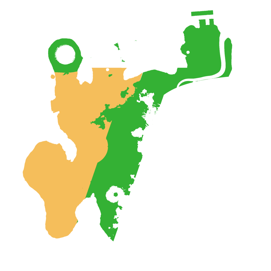 Biome Rust Map: Procedural Map, Size: 2500, Seed: 123986209