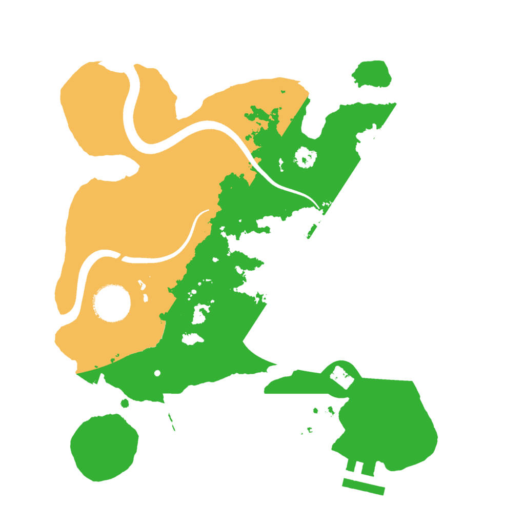 Biome Rust Map: Procedural Map, Size: 2500, Seed: 255143810
