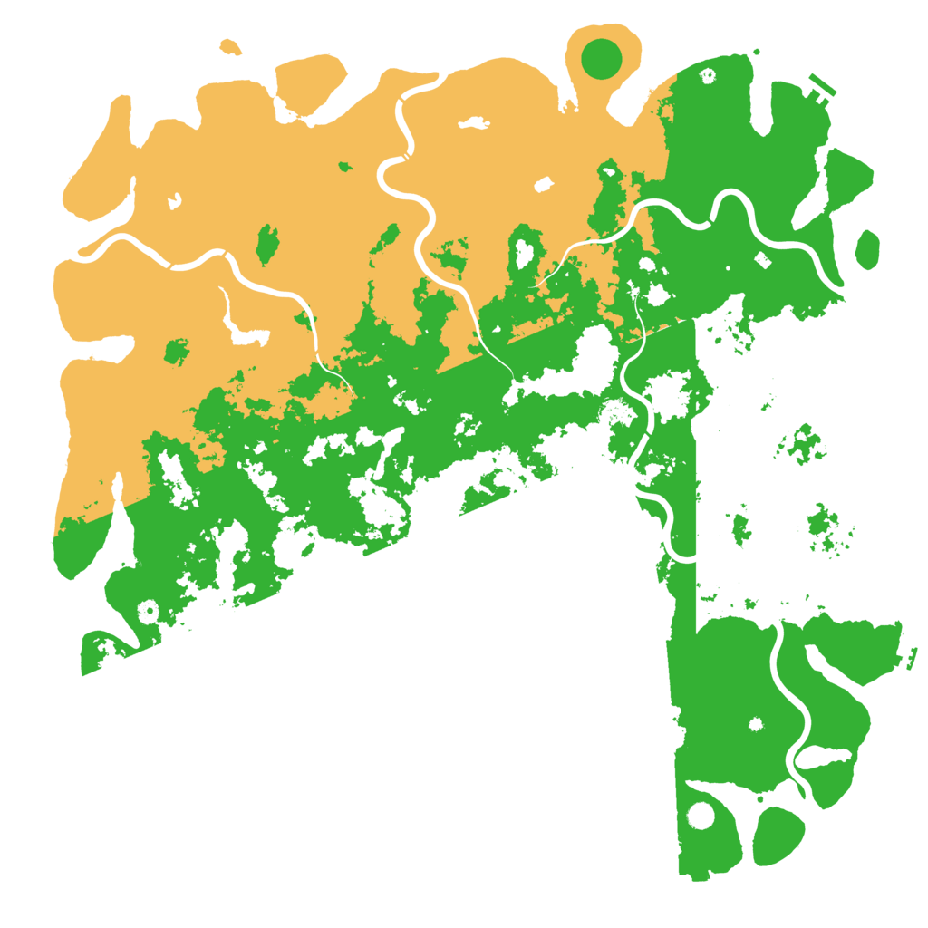 Biome Rust Map: Procedural Map, Size: 6000, Seed: 6791526