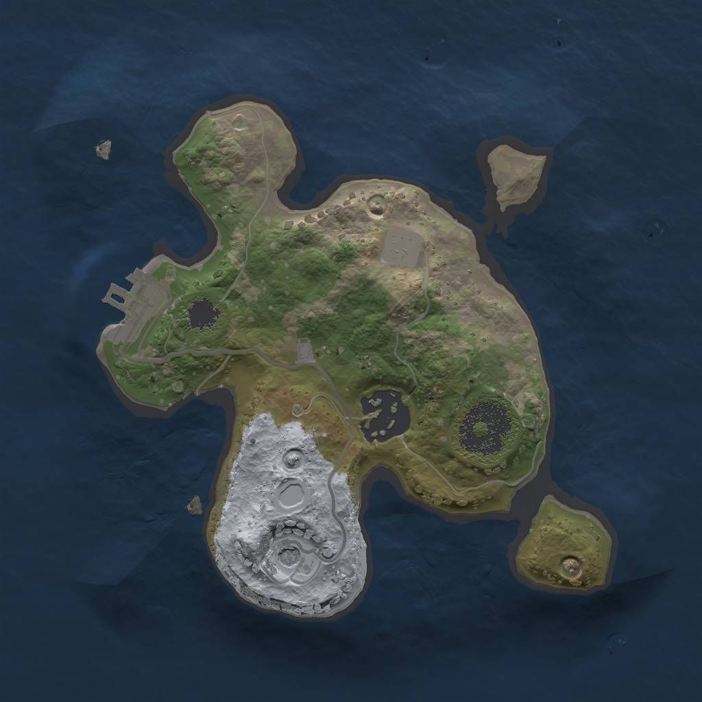 Rust Map: Procedural Map, Size: 1996, Seed: 6571, 6 Monuments