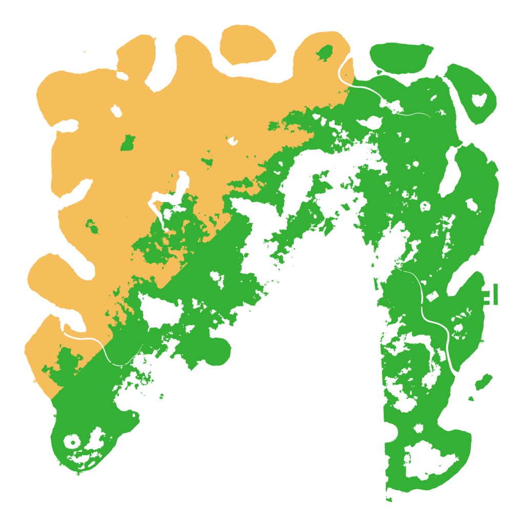 Biome Rust Map: Procedural Map, Size: 5000, Seed: 55634322