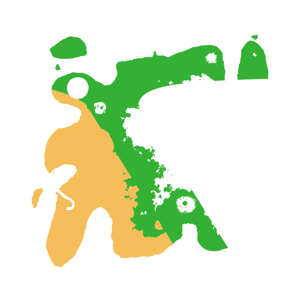 Biome Rust Map: Procedural Map, Size: 2500, Seed: 15123