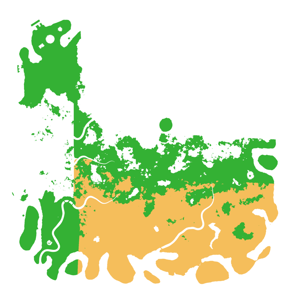 Biome Rust Map: Procedural Map, Size: 6000, Seed: 420699