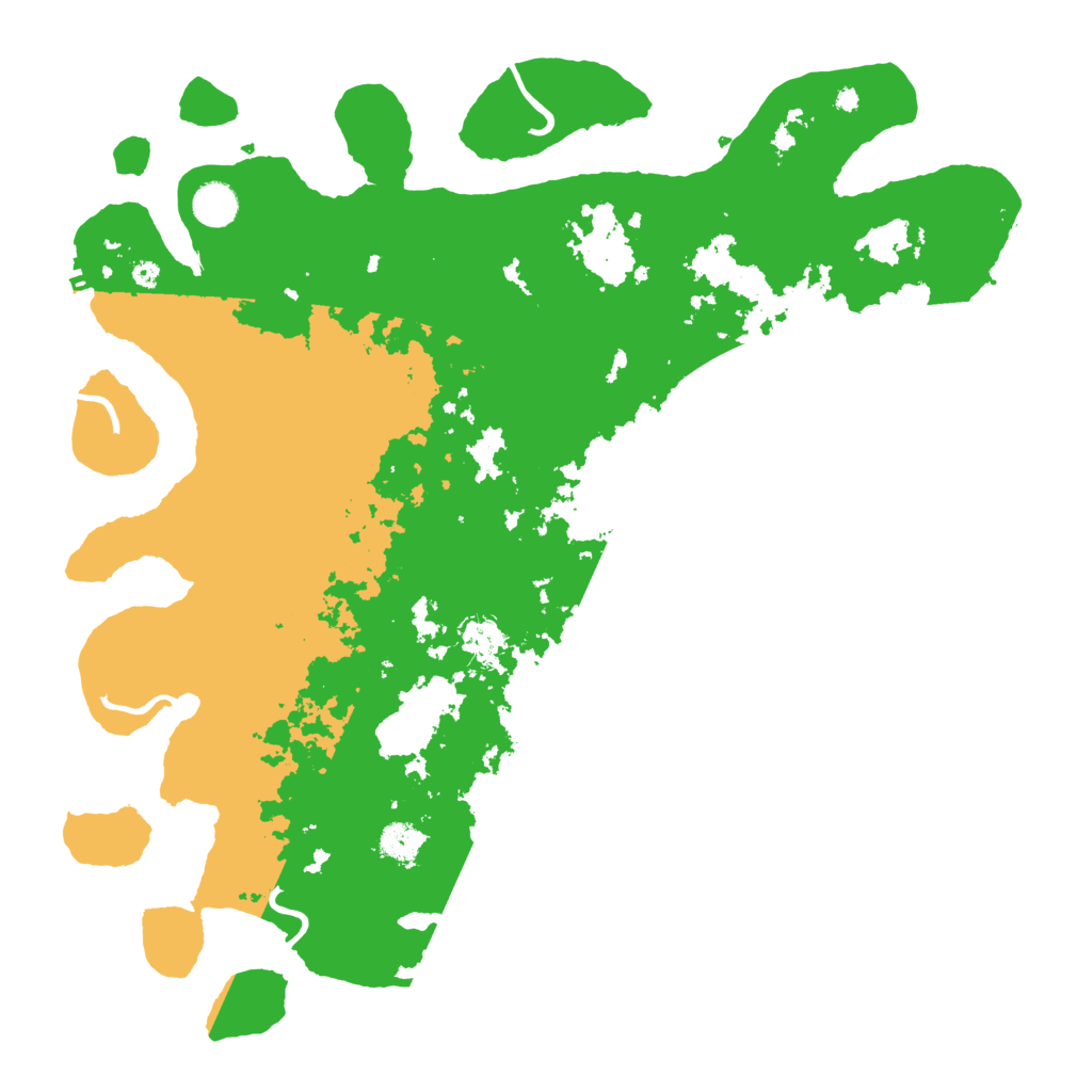 Biome Rust Map: Procedural Map, Size: 4250, Seed: 3496