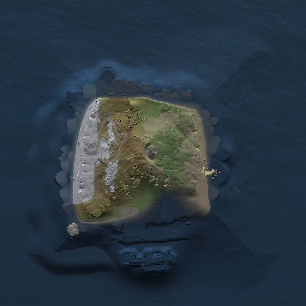 Rust Map: Procedural Map, Size: 1000, Seed: 1439903211, 2 Monuments