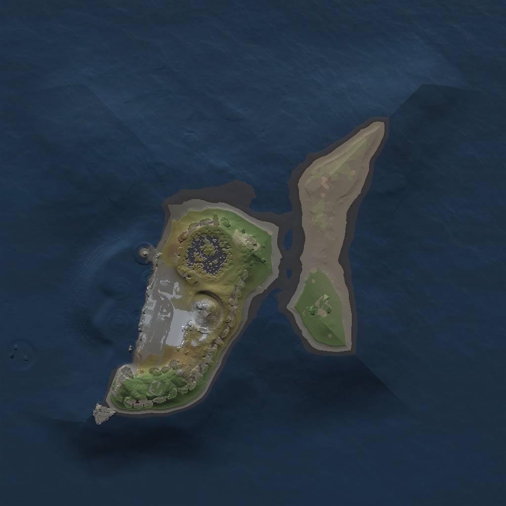 Rust Map: Procedural Map, Size: 1250, Seed: 8456251, 4 Monuments