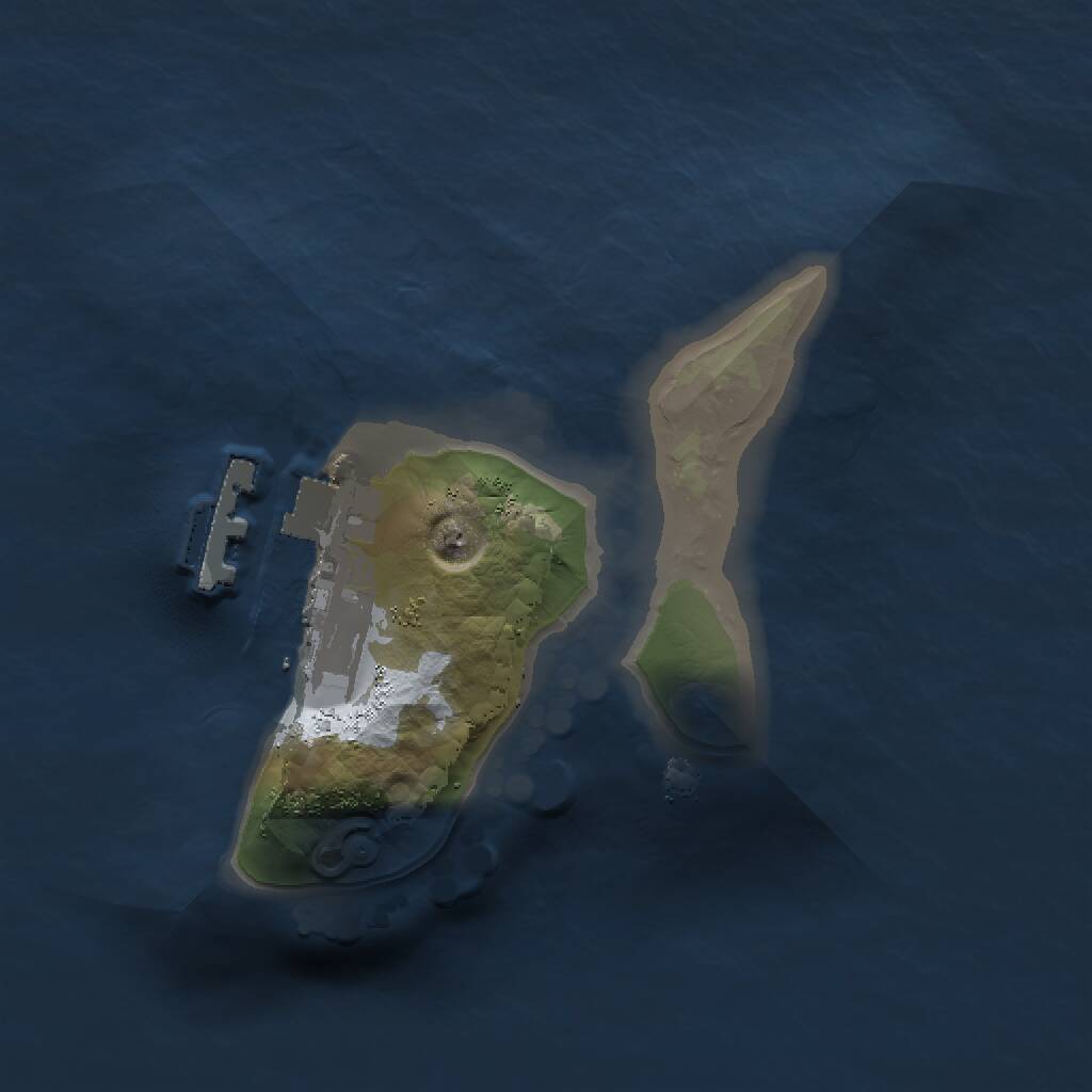 Rust Map: Procedural Map, Size: 1250, Seed: 8456251, 2 Monuments