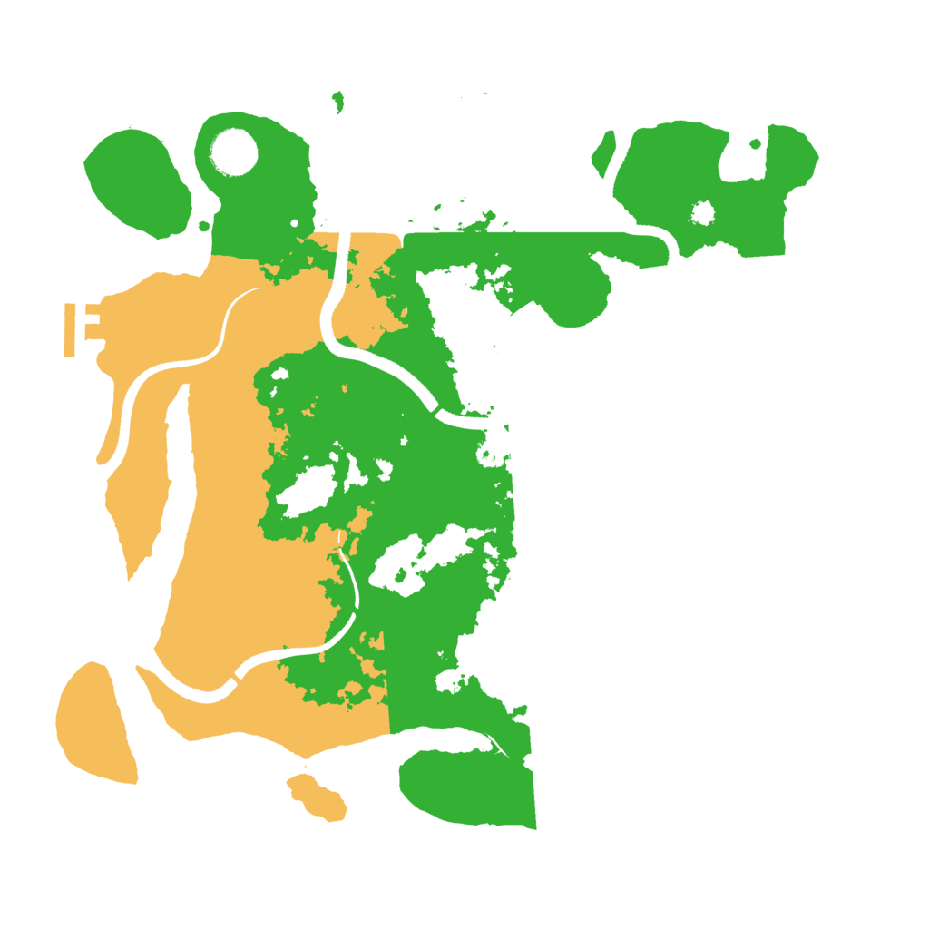 Biome Rust Map: Procedural Map, Size: 3500, Seed: 533804460