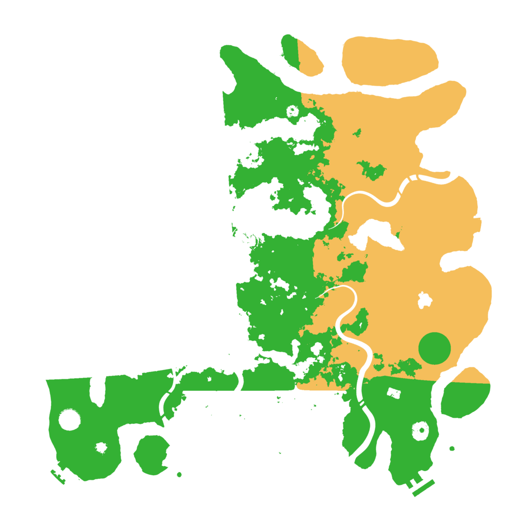 Biome Rust Map: Procedural Map, Size: 4250, Seed: 70664