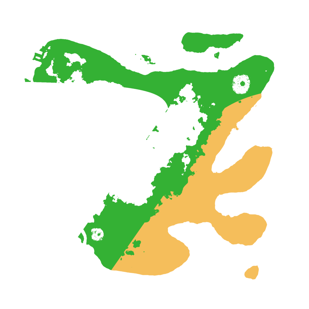 Biome Rust Map: Procedural Map, Size: 2500, Seed: 25849
