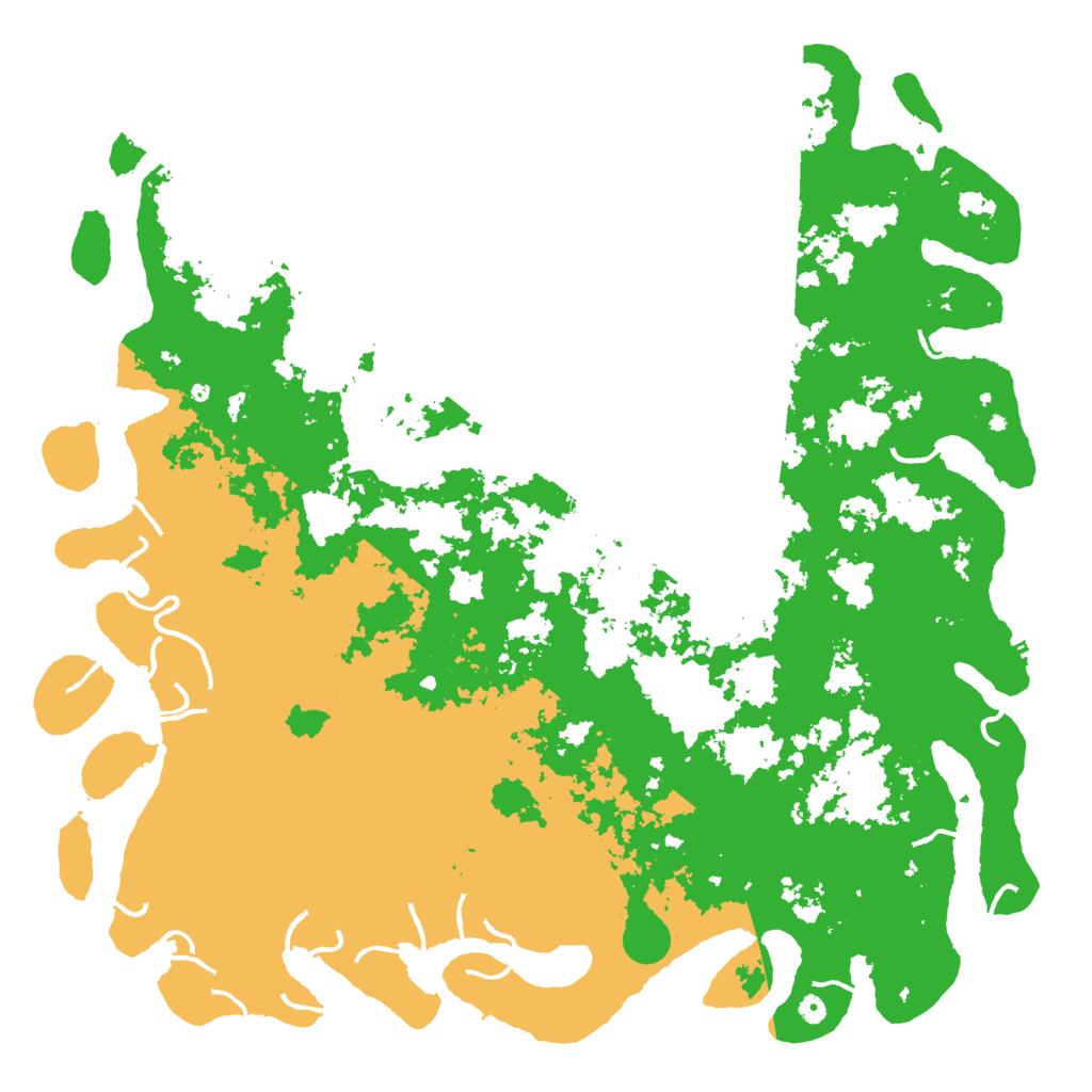 Biome Rust Map: Procedural Map, Size: 6000, Seed: 891449243