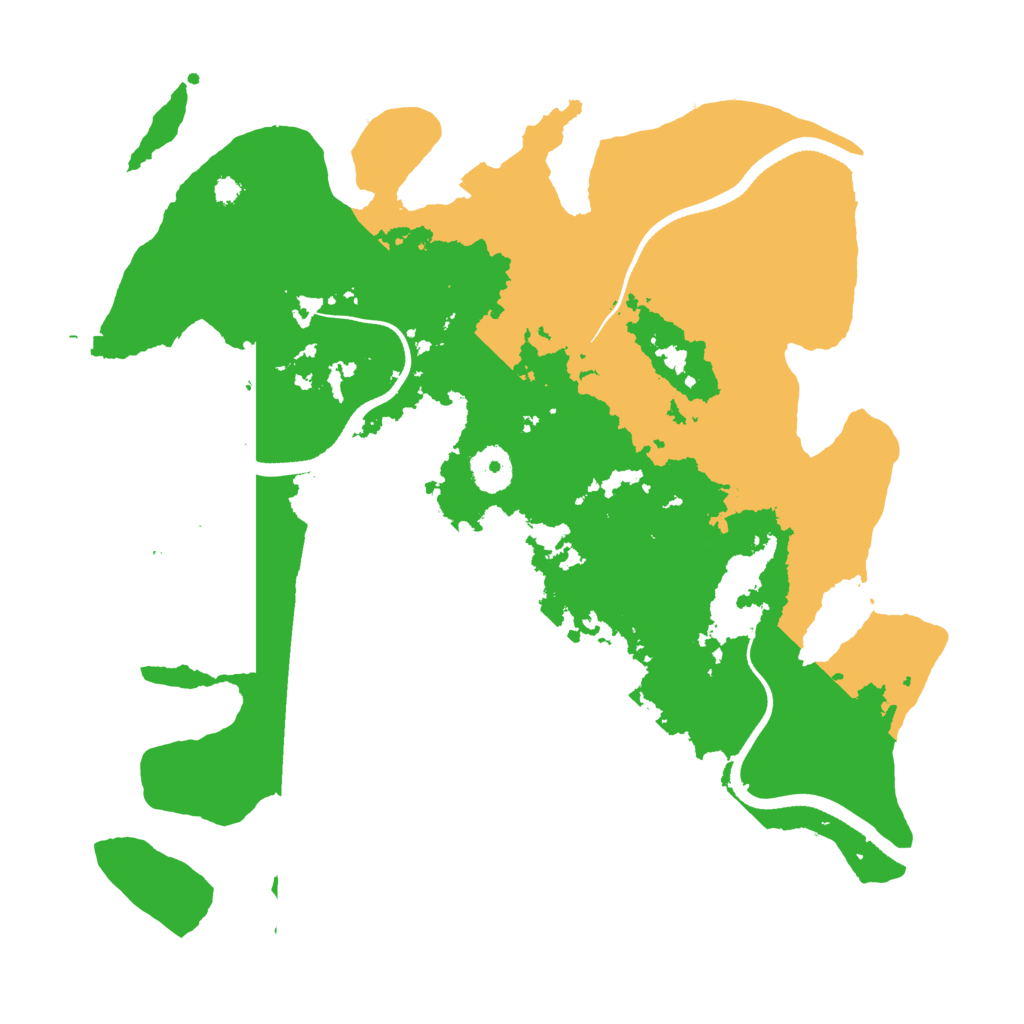 Biome Rust Map: Procedural Map, Size: 3500, Seed: 23811967