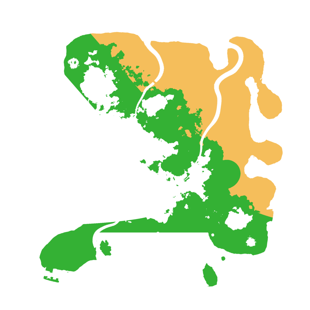 Biome Rust Map: Procedural Map, Size: 3000, Seed: 55640063