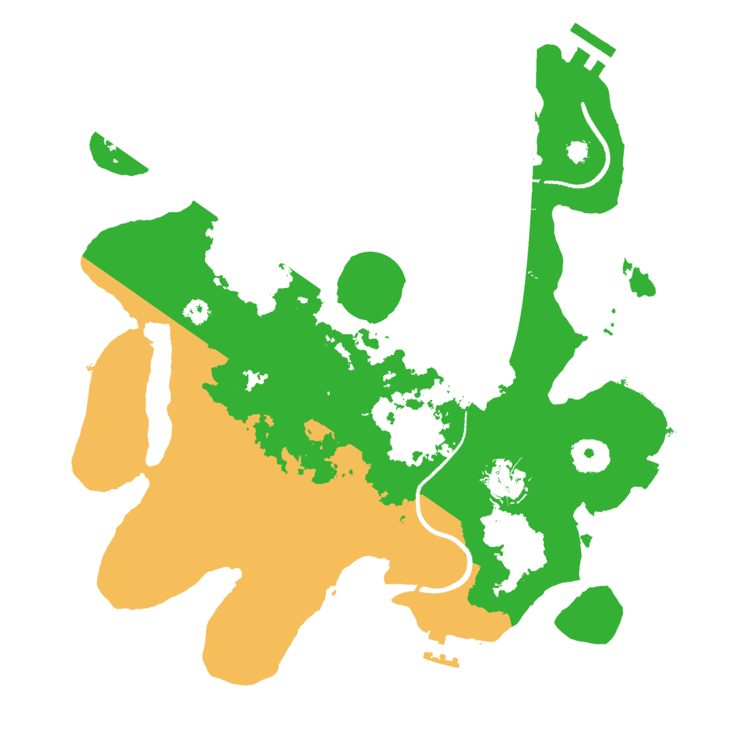 Biome Rust Map: Procedural Map, Size: 3000, Seed: 121722251