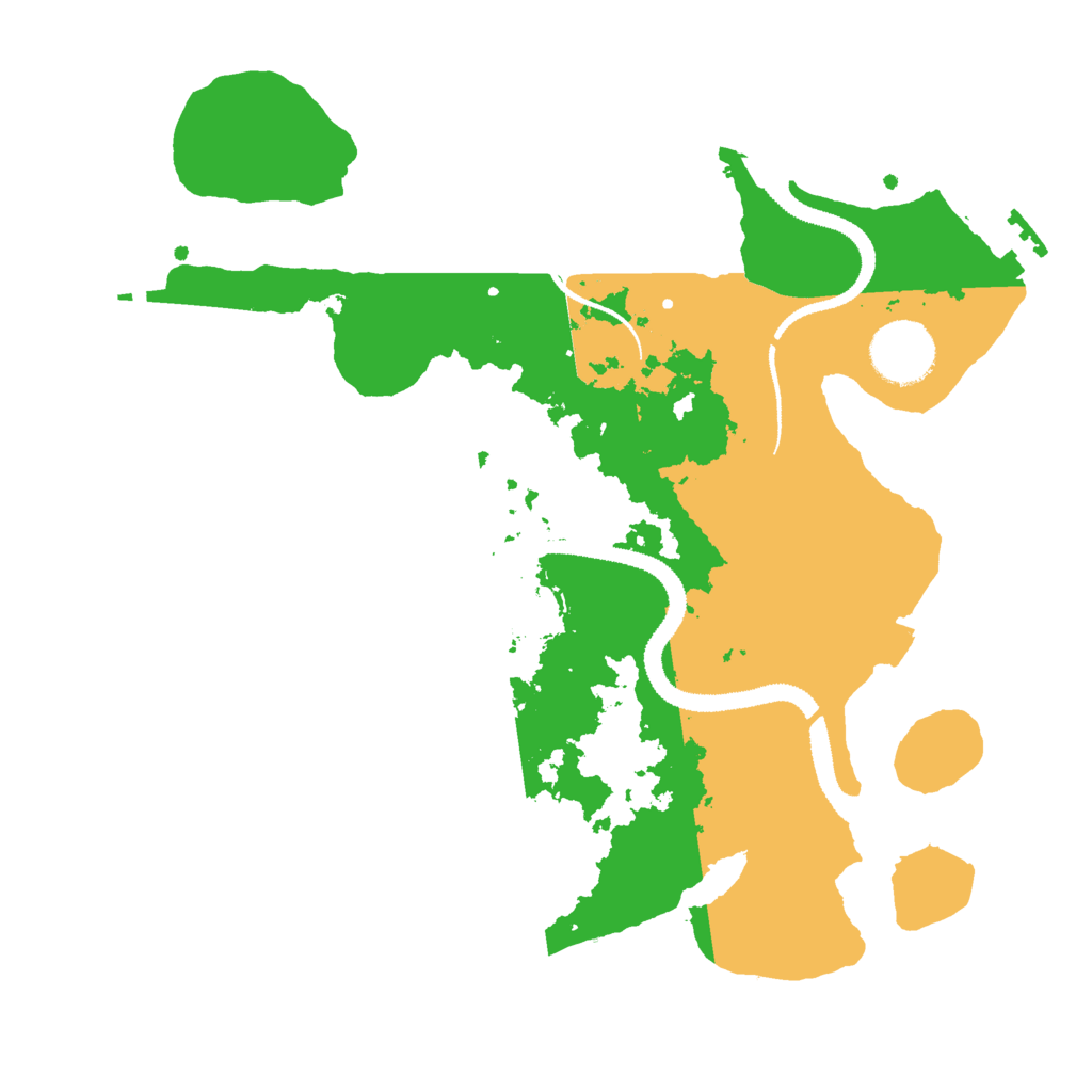 Biome Rust Map: Procedural Map, Size: 3000, Seed: 1623319
