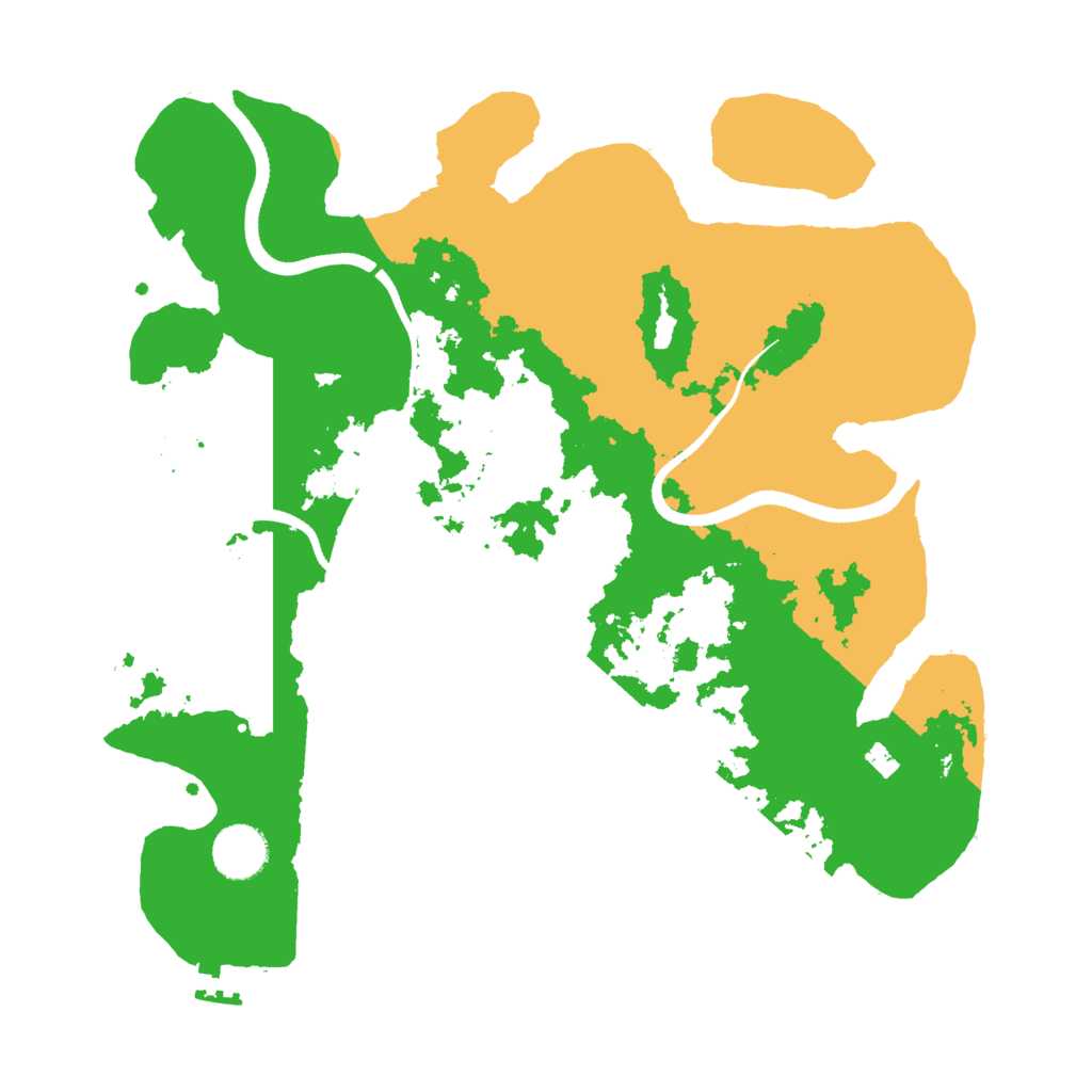 Biome Rust Map: Procedural Map, Size: 3500, Seed: 998434555