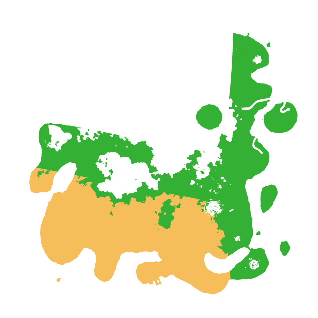 Biome Rust Map: Procedural Map, Size: 3500, Seed: 40904090