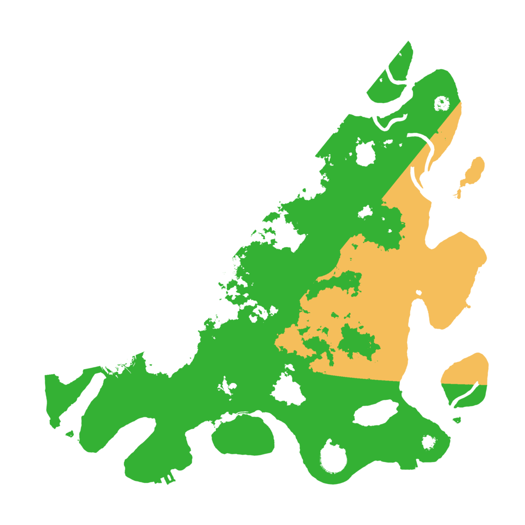 Biome Rust Map: Procedural Map, Size: 3500, Seed: 38699425