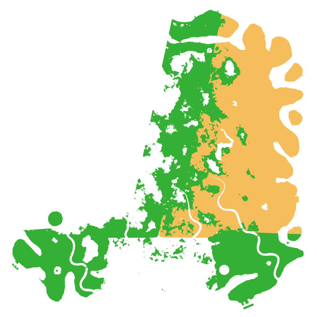 Biome Rust Map: Procedural Map, Size: 6000, Seed: 795752500