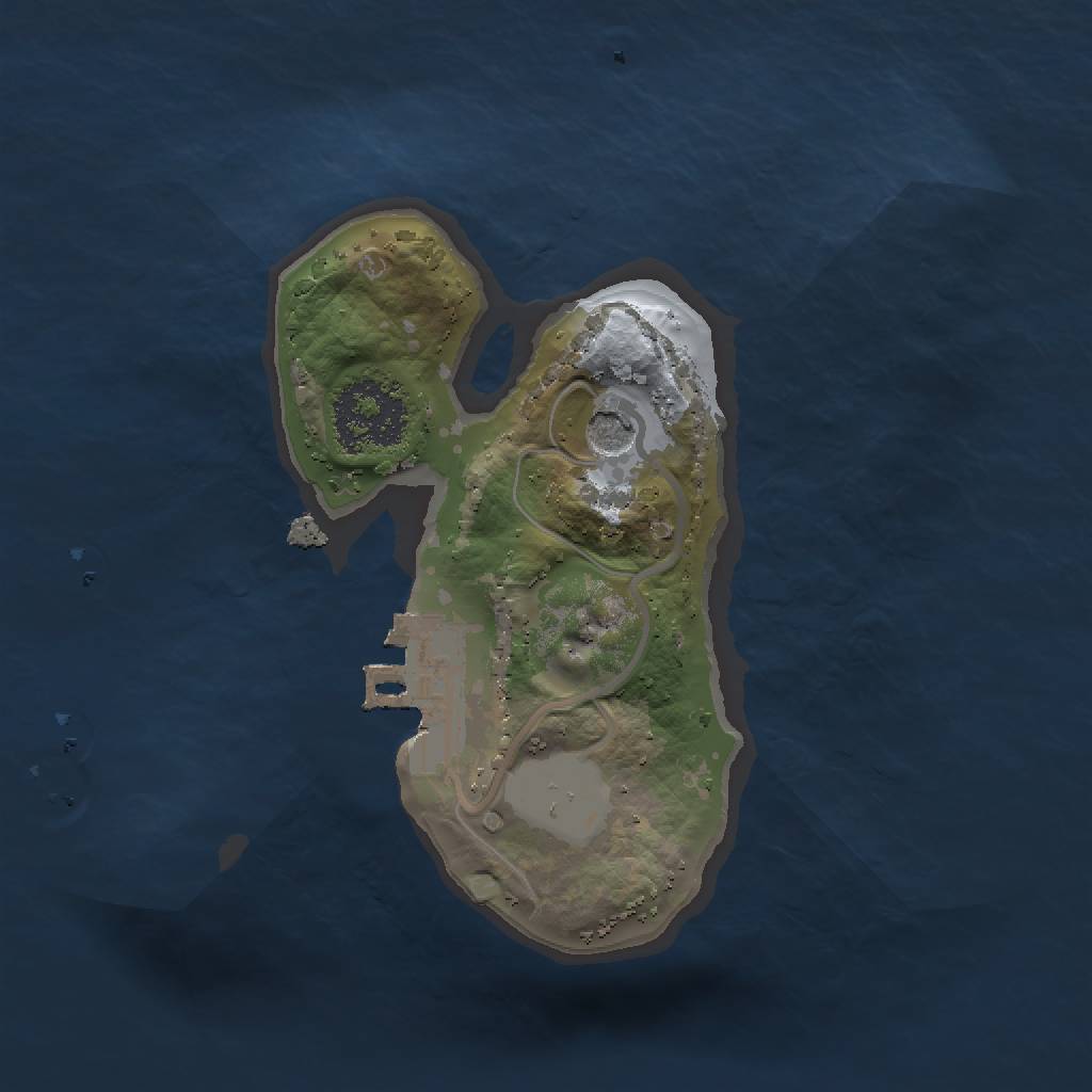 Rust Map: Procedural Map, Size: 1500, Seed: 837330, 5 Monuments