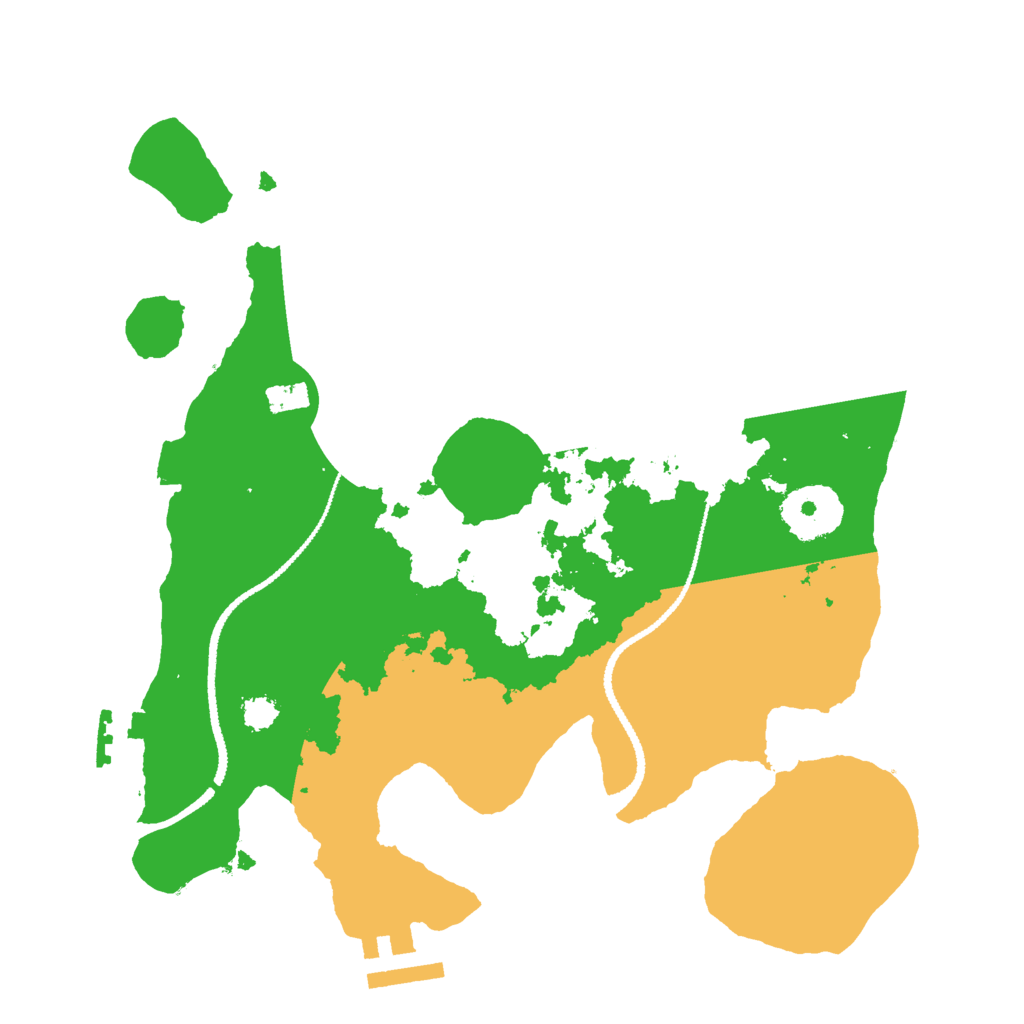Biome Rust Map: Procedural Map, Size: 2700, Seed: 833105116