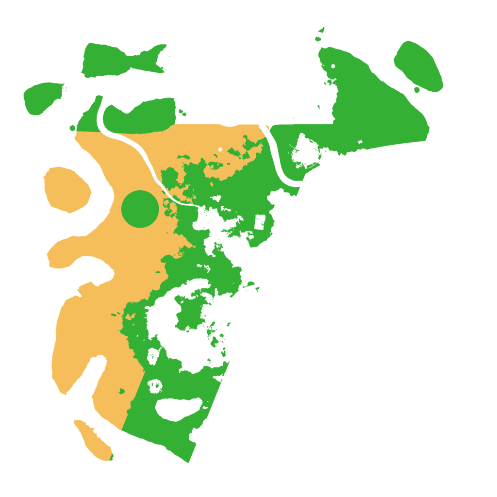 Biome Rust Map: Procedural Map, Size: 3500, Seed: 7728699