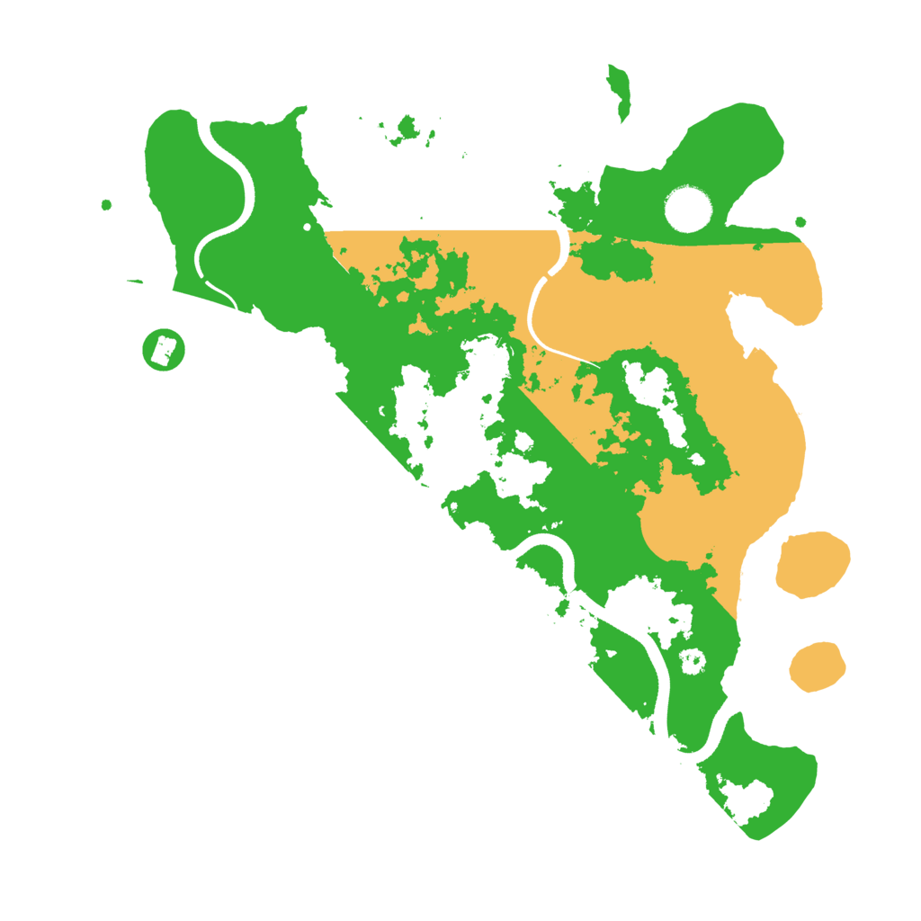 Biome Rust Map: Procedural Map, Size: 3500, Seed: 909841784