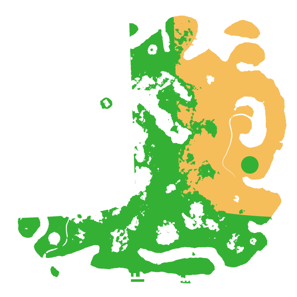 Biome Rust Map: Procedural Map, Size: 4500, Seed: 80302