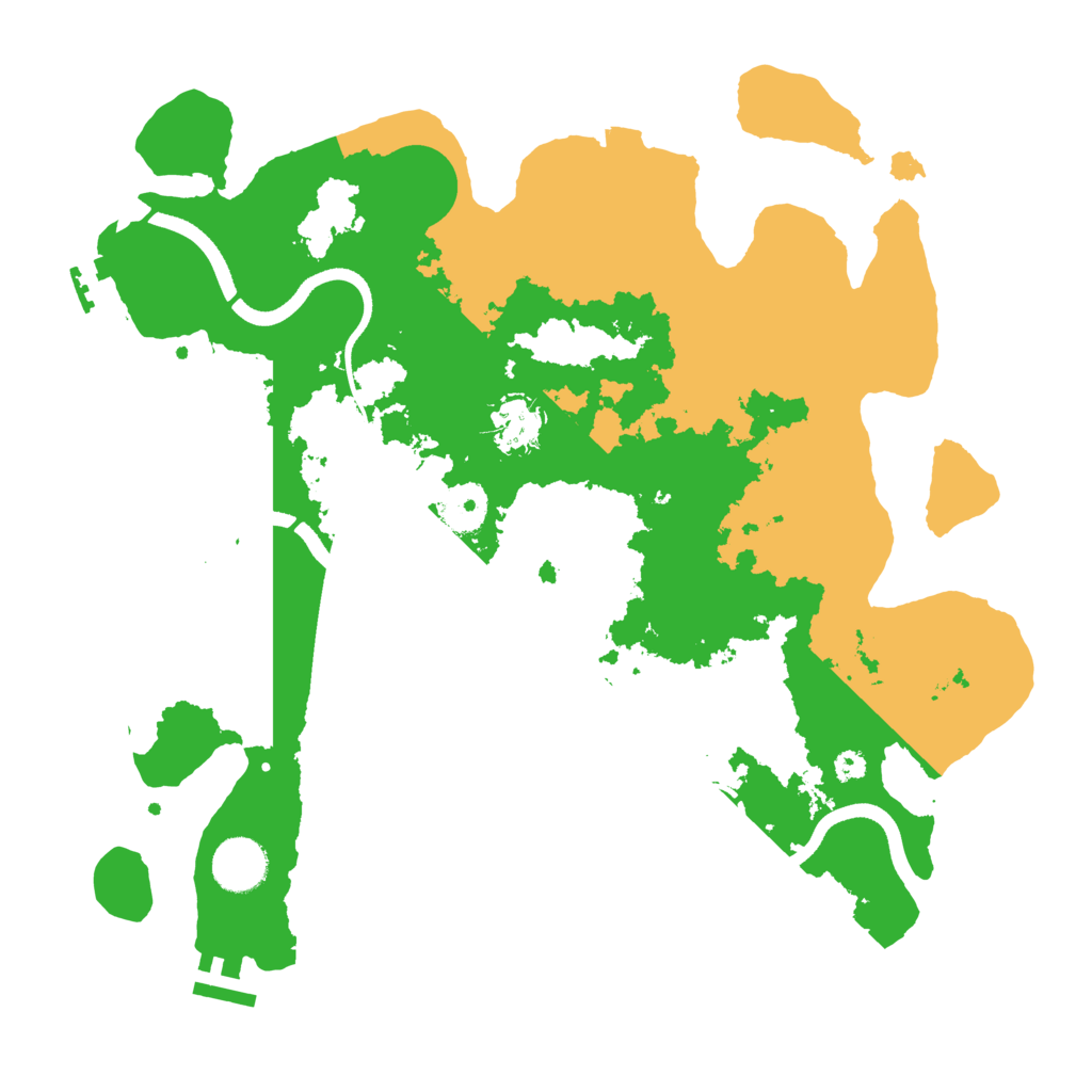 Biome Rust Map: Procedural Map, Size: 3500, Seed: 246912