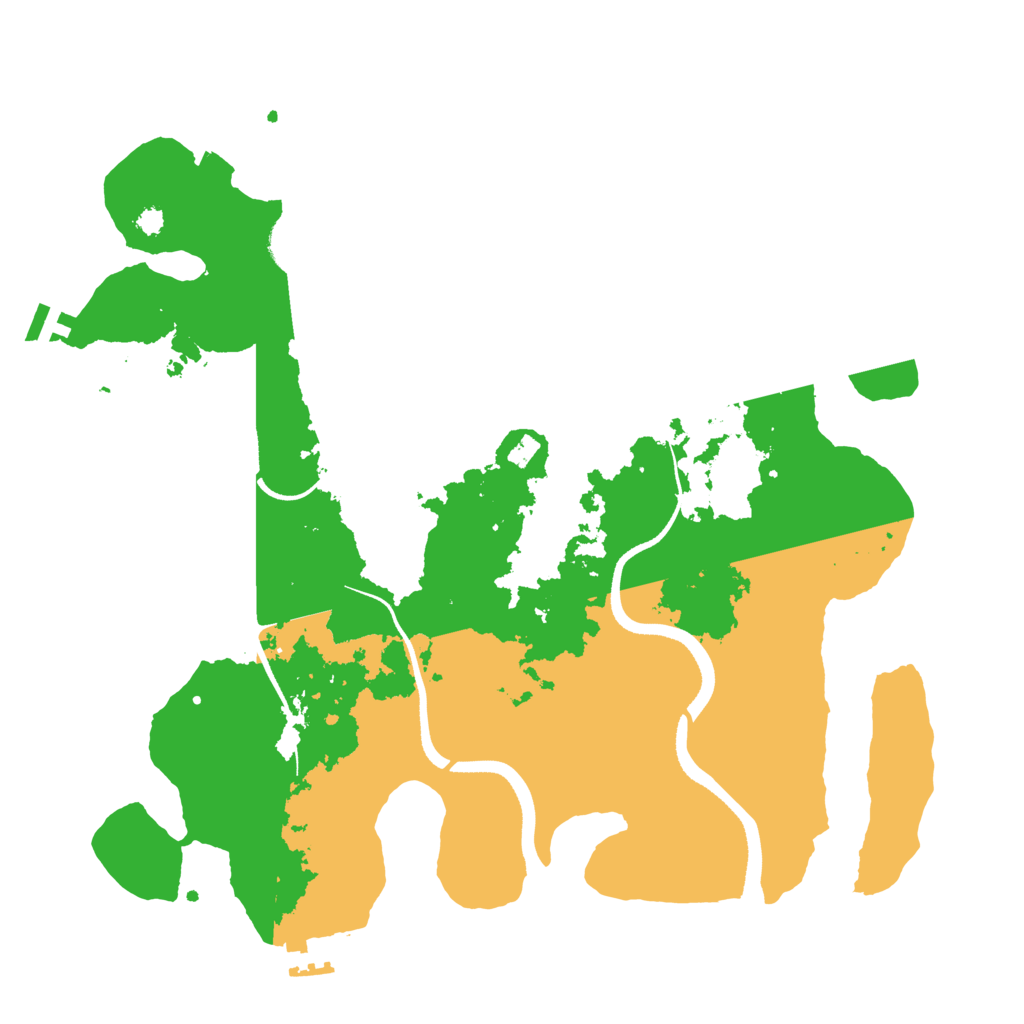 Biome Rust Map: Procedural Map, Size: 3455, Seed: 1