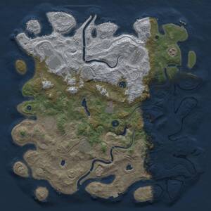 Thumbnail Rust Map: Procedural Map, Size: 4500, Seed: 894774435, 15 Monuments