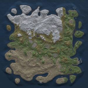 Thumbnail Rust Map: Procedural Map, Size: 4500, Seed: 894774435, 17 Monuments