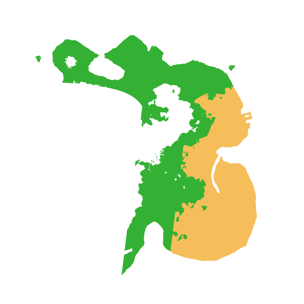 Biome Rust Map: Procedural Map, Size: 2500, Seed: 23144