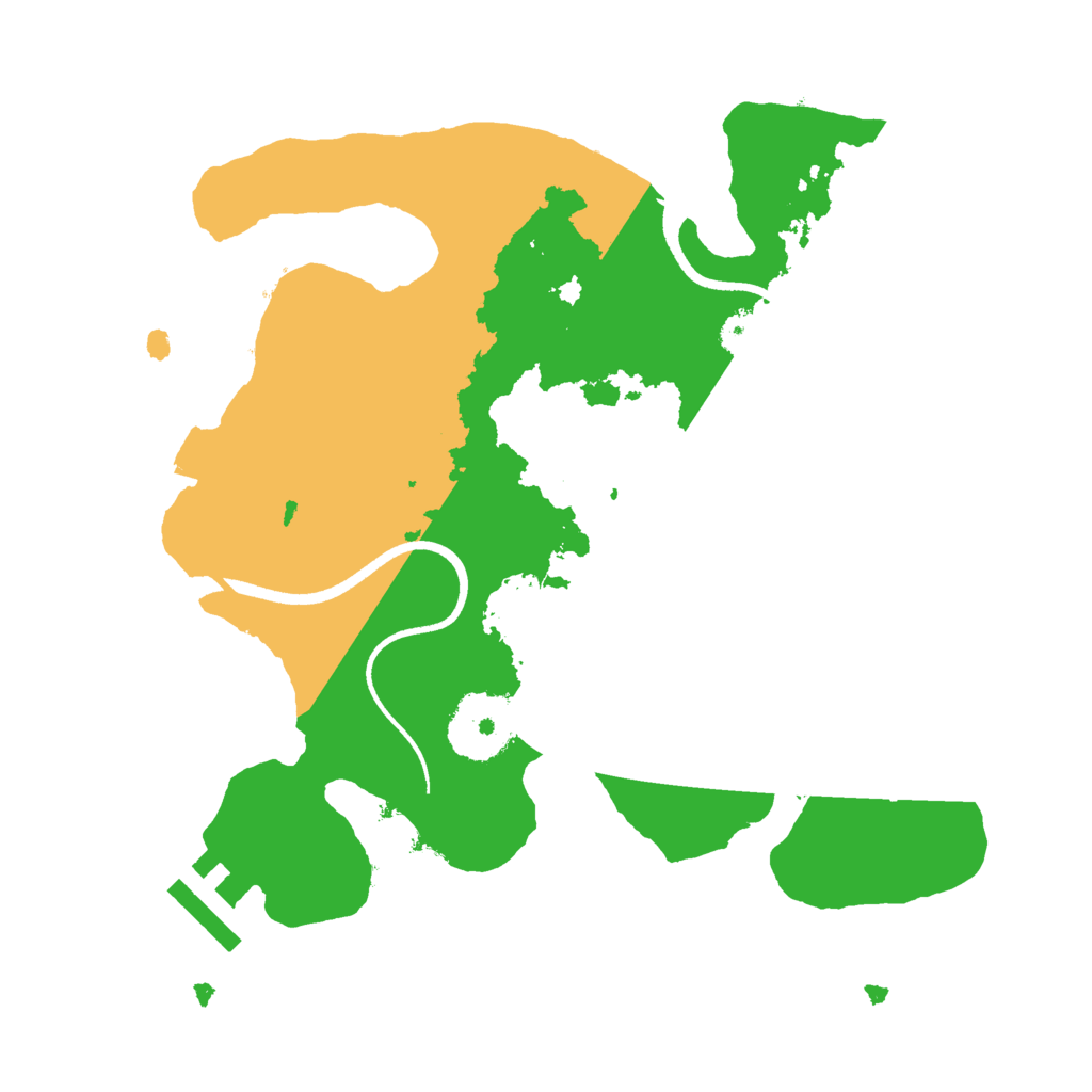 Biome Rust Map: Procedural Map, Size: 2500, Seed: 847938603