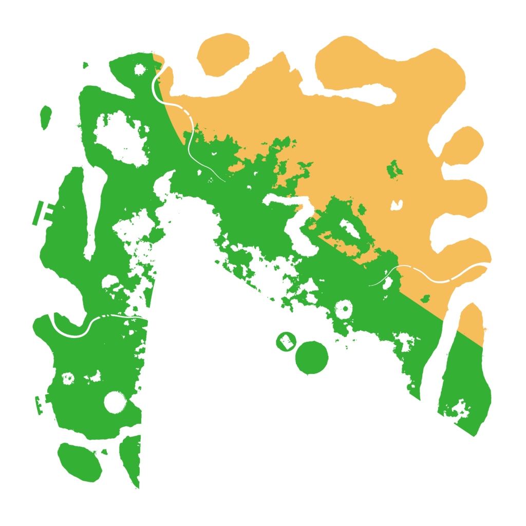 Biome Rust Map: Procedural Map, Size: 4250, Seed: 614609177