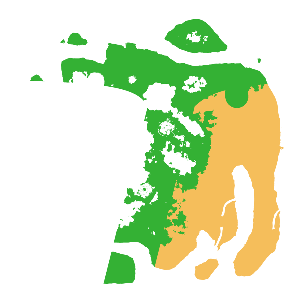 Biome Rust Map: Procedural Map, Size: 3500, Seed: 499380585