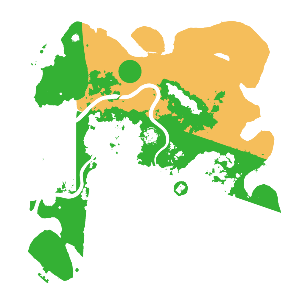 Biome Rust Map: Procedural Map, Size: 3500, Seed: 904619349