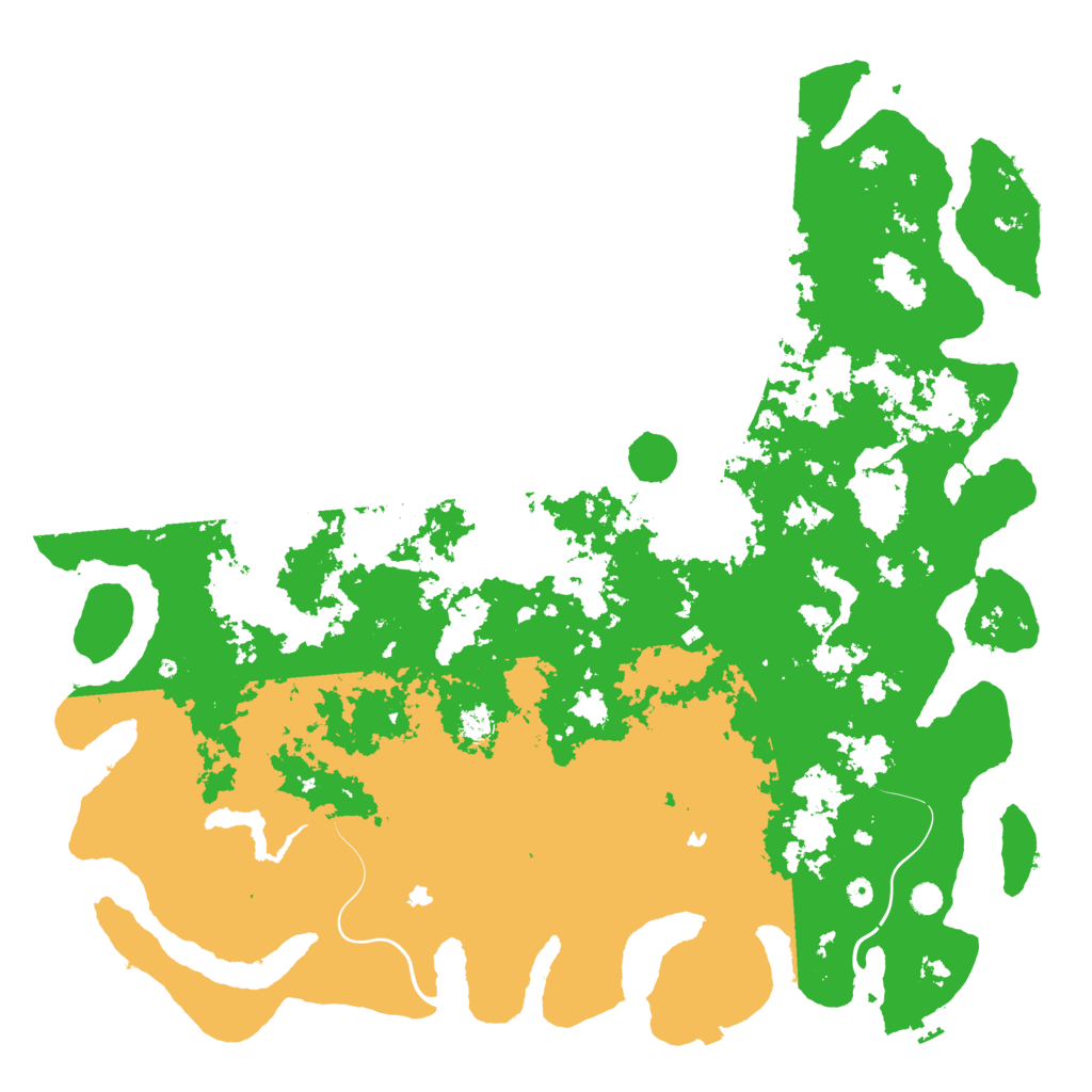 Biome Rust Map: Procedural Map, Size: 6000, Seed: 156075608