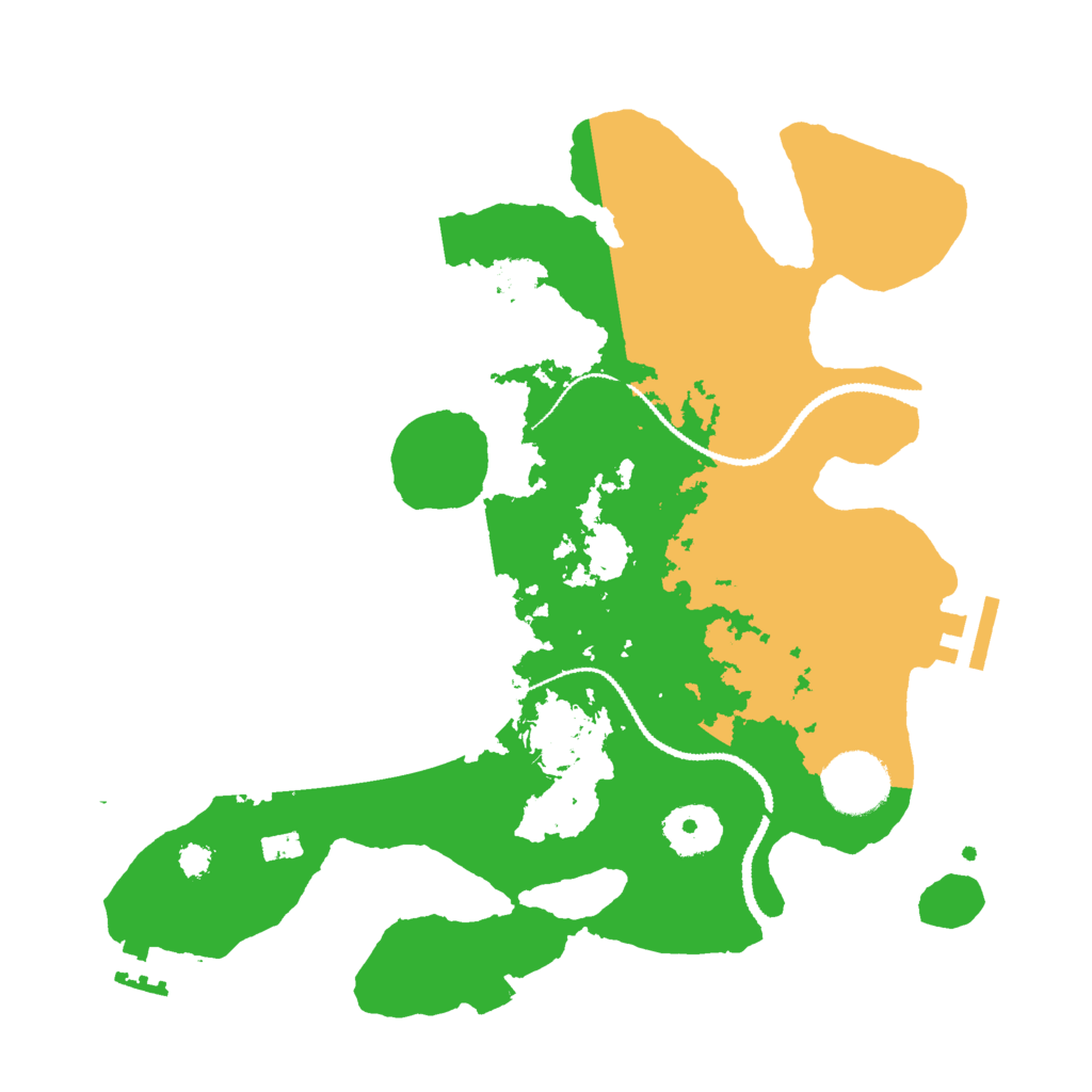 Biome Rust Map: Procedural Map, Size: 3000, Seed: 8469725