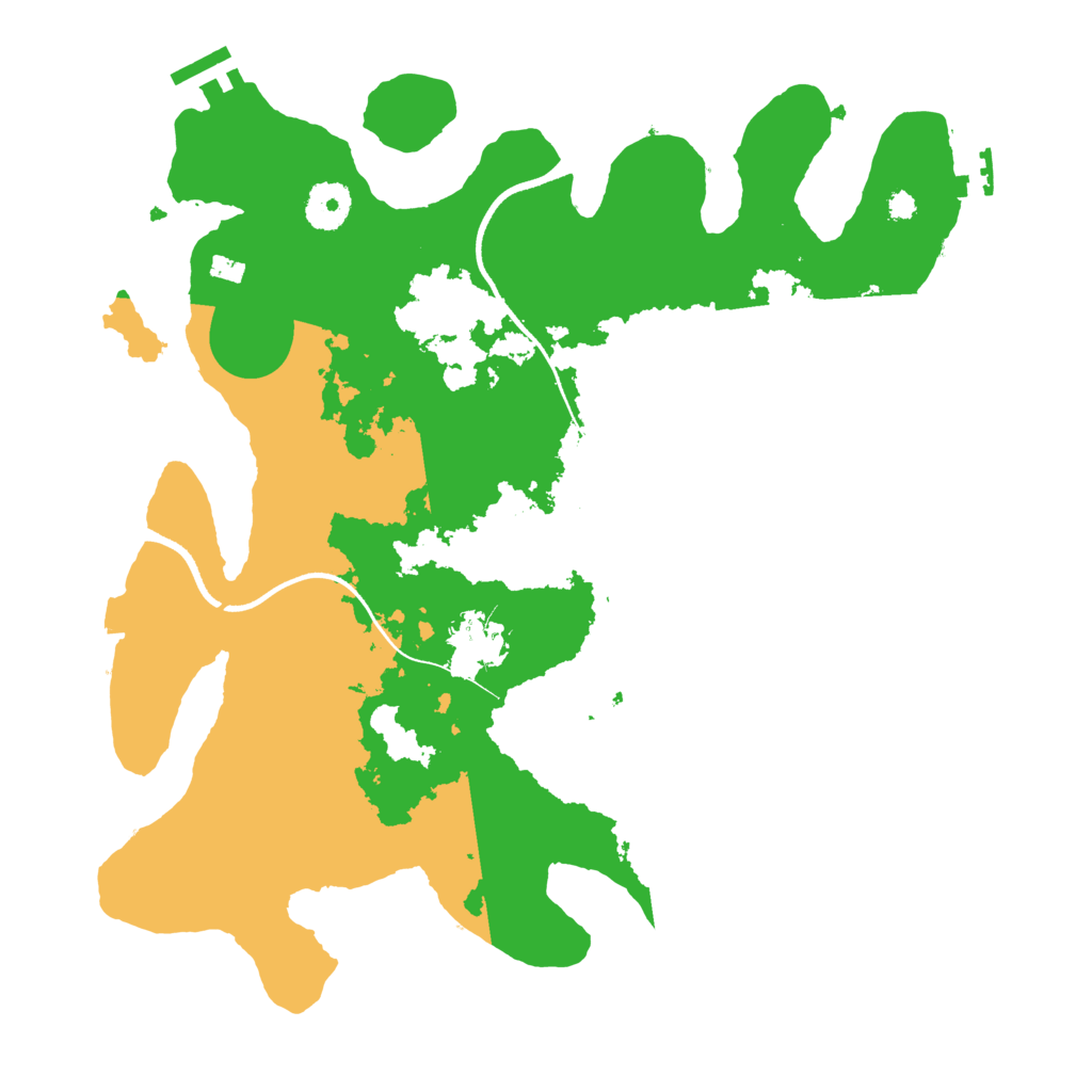 Biome Rust Map: Procedural Map, Size: 3500, Seed: 176154