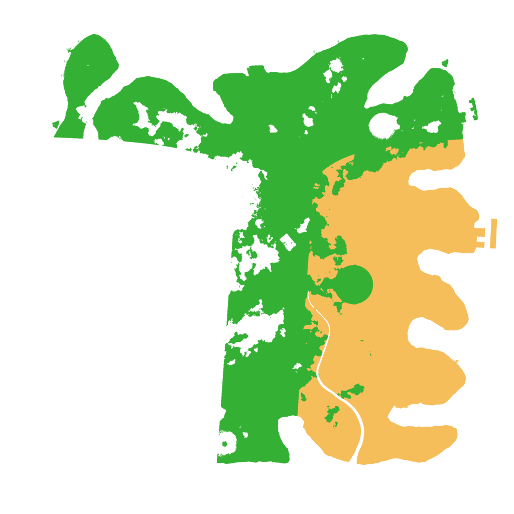 Biome Rust Map: Procedural Map, Size: 3500, Seed: 2235437