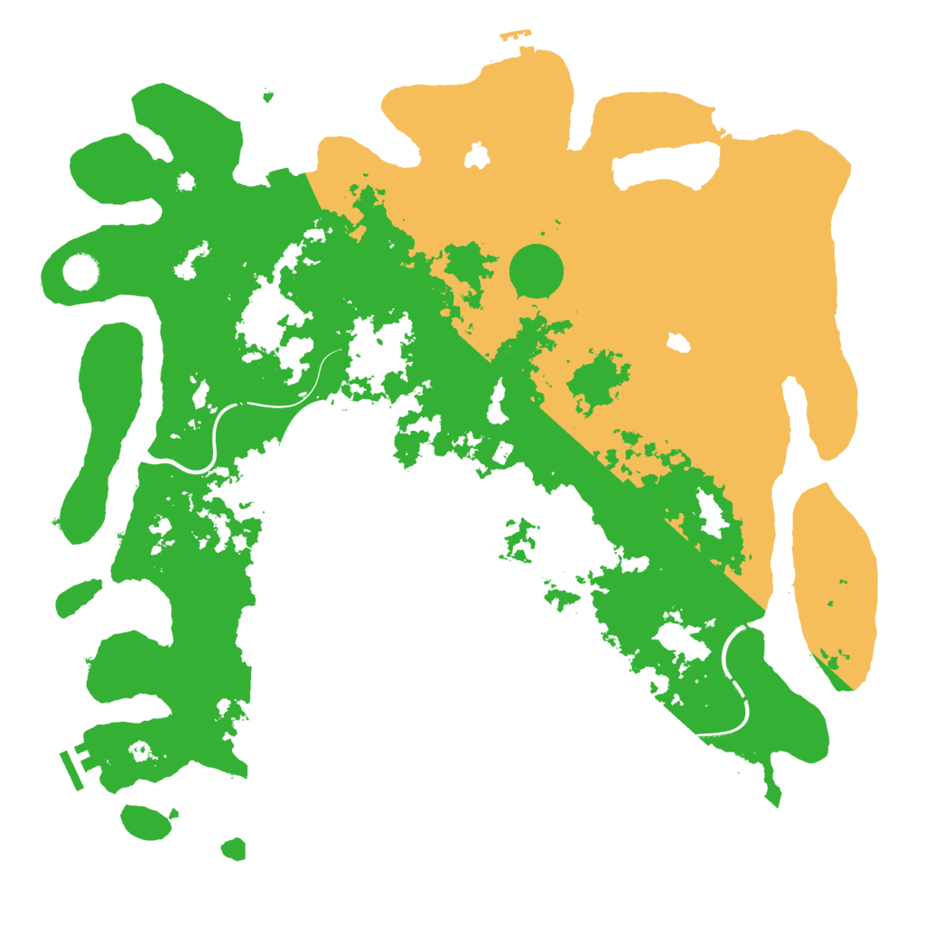 Biome Rust Map: Procedural Map, Size: 4500, Seed: 318380266